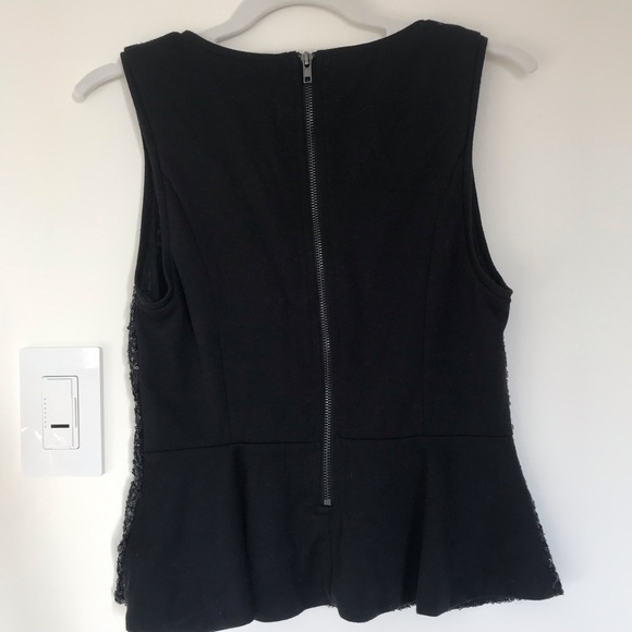 Forever 21 Black Sequin Peplum Top - Picture 3 of 3